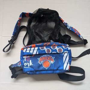 Official nba New York Knicks Packable Fanny/Mesh Backpack Travel Bag (NWOT)